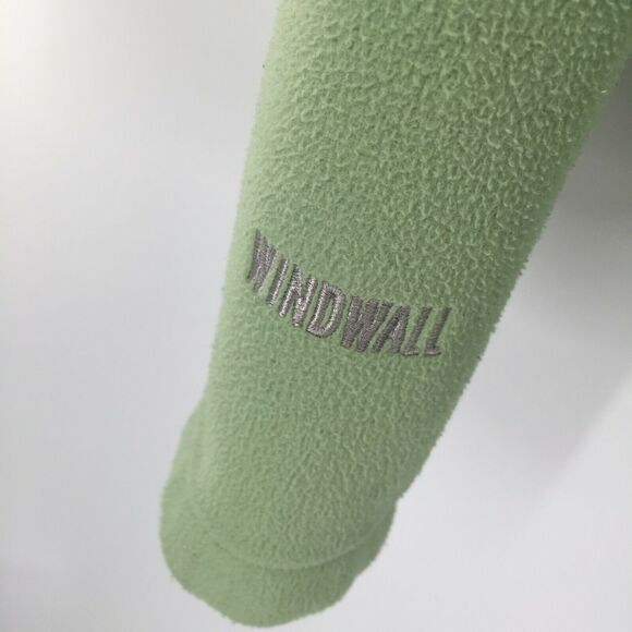 The North Face Fleece Windwall Jacket XS Mint Green Full Zip Windproof Coat - Picture 5 of 12